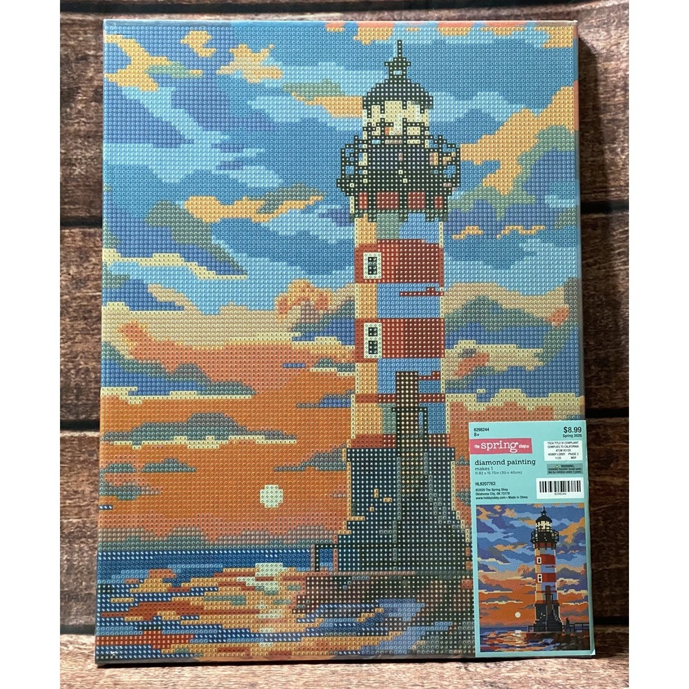 Lighthouse Canvas Diamond Painting Kit Hobby Lobby New